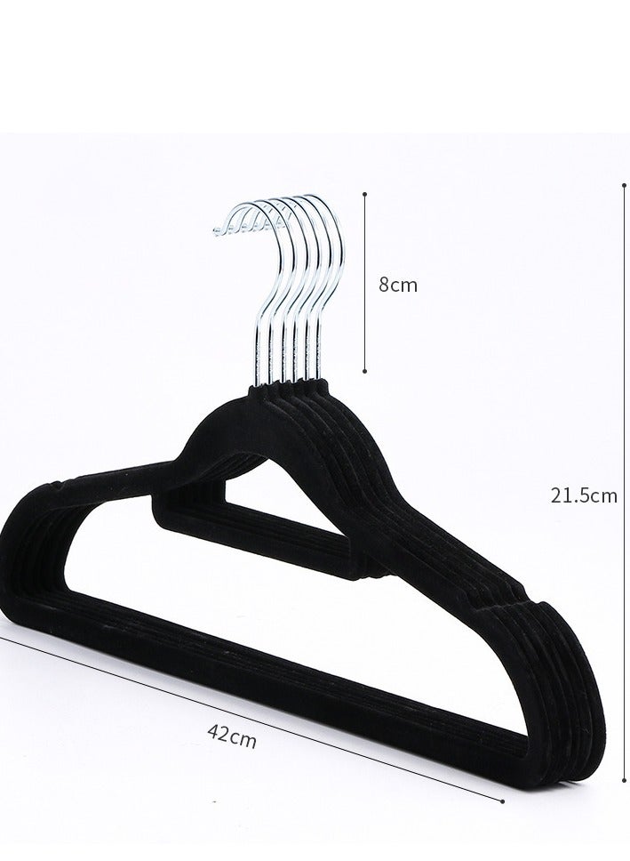 30 Pieces Anti-Slip Clothes Hanger Suit For Clothing Store Storage Home Clothes Hanging Magic Clothes Hangers Ultra Thin Space Saving Hook,Black - Image 2